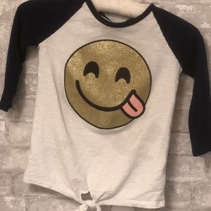 Adorable Sparkly Smiley Face Osh Kosh Girl's Tee